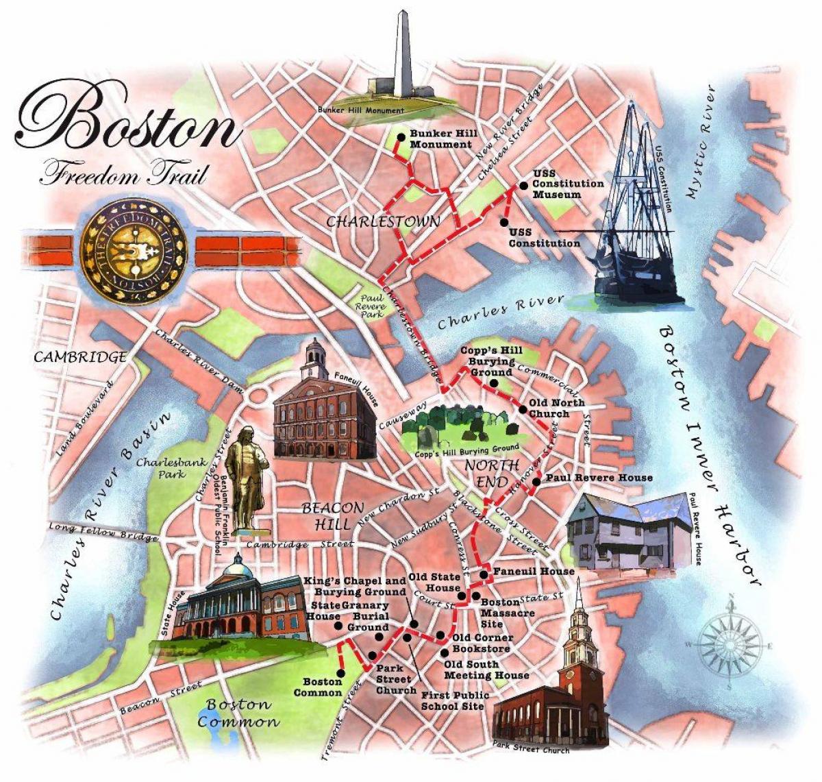 azadlıq marşrut xəritəsi Boston