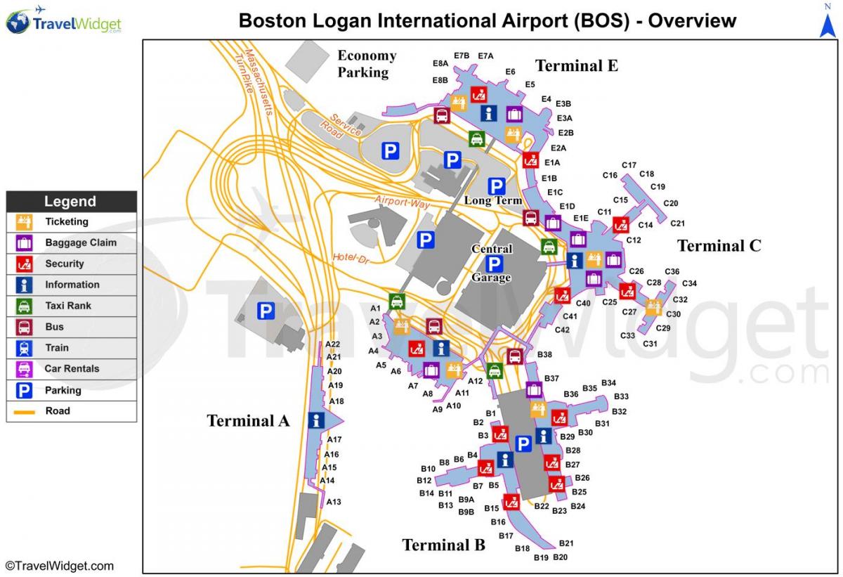 kart Boston hava limanı