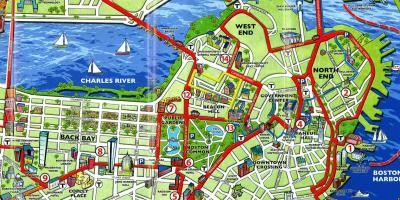 Turizm xəritəsi Boston