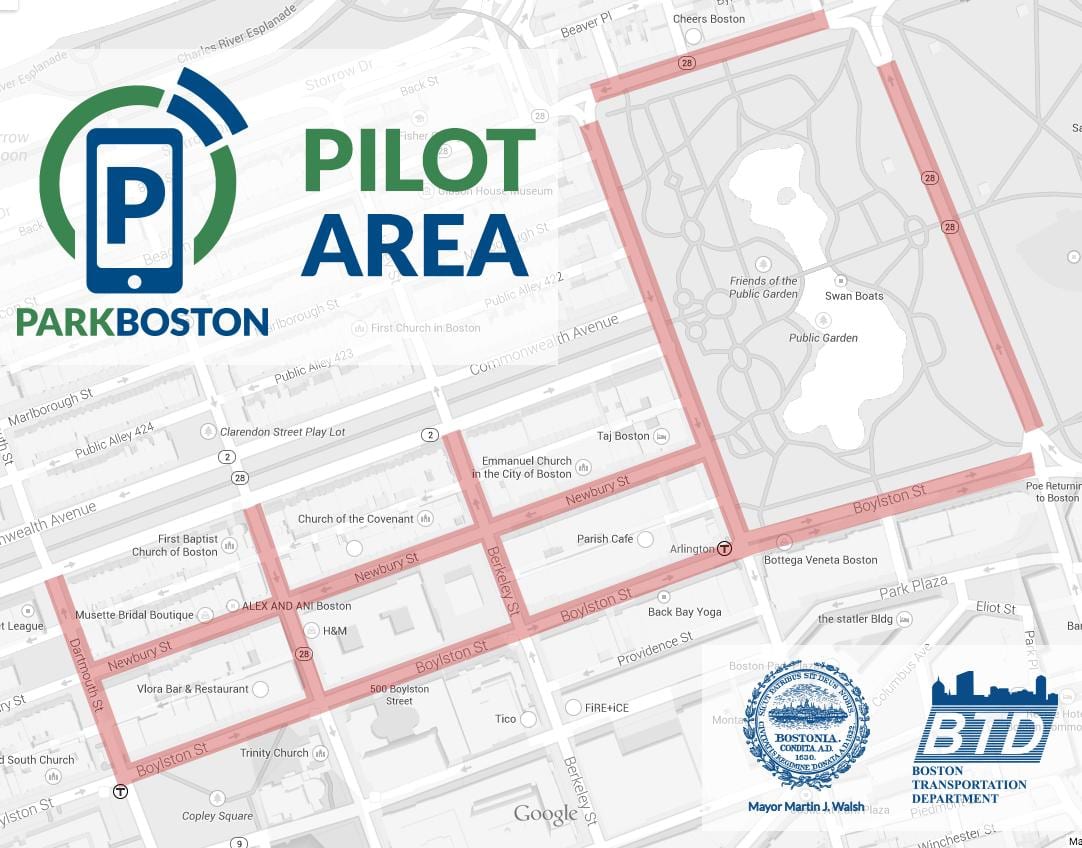 Boston park xəritədə
