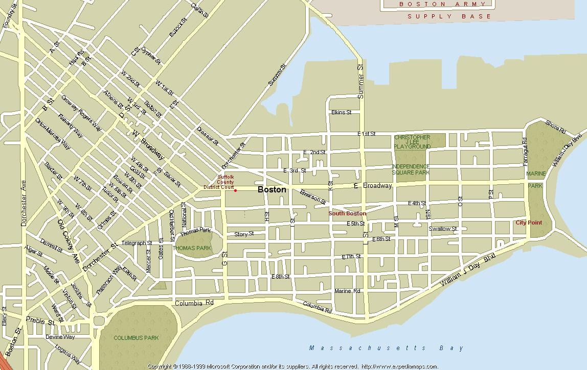 kart Boston kütləvi