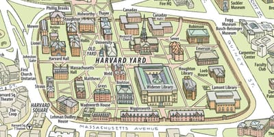 Xəritəsi Harvard universitetinin