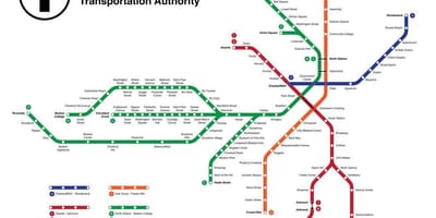 Metro Boston xəritəsi