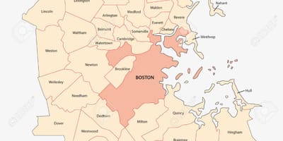 Metro Boston xəritəsi